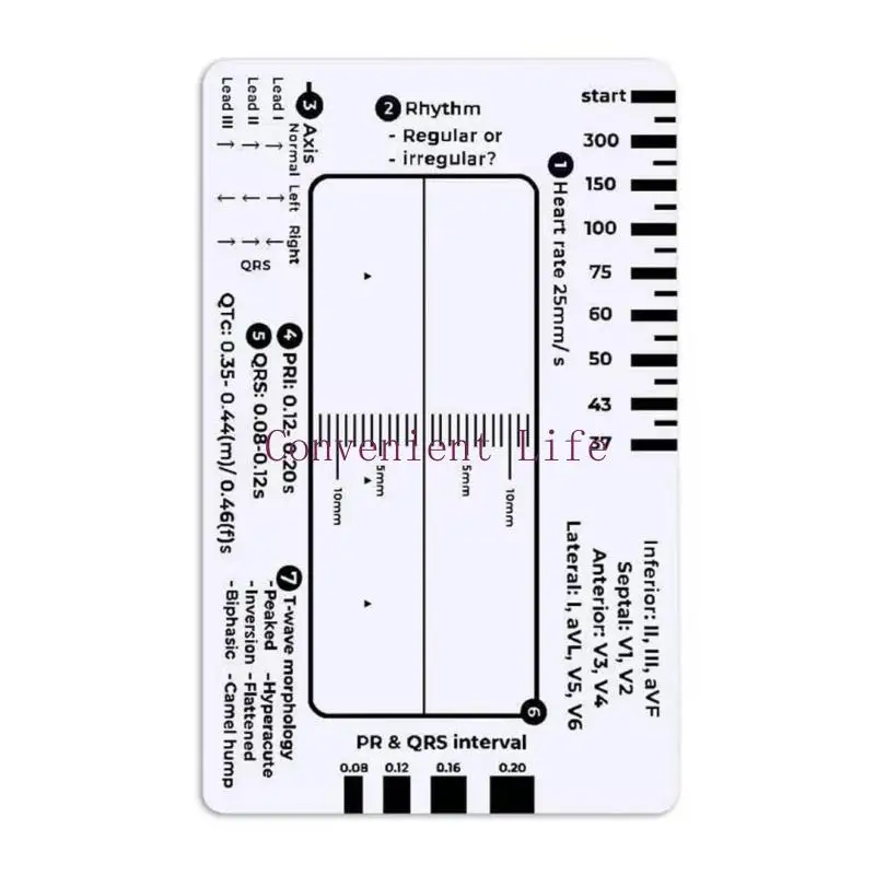

L1EE 7 Step Ruler For Enhances Electrocardiogram Analysis Accurate Heart Monitoring