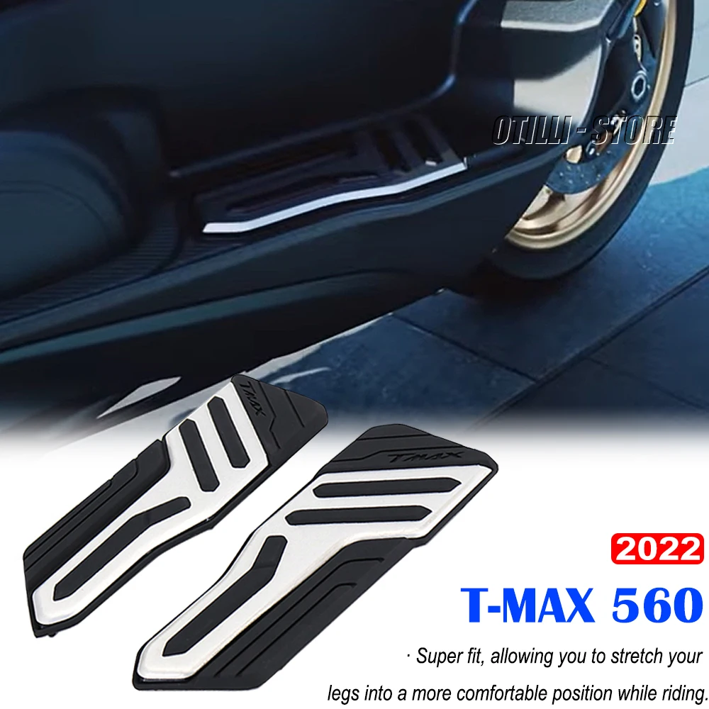 

2022 New For YAMAHA T-max 560 TMAX560 T-MAX TMAX 560 Side Footrest CNC + ABS Step Footpad Motorcycle Accessories Foot Pedal