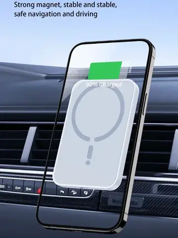 Magnetic Car Wireless Charger Air Vent GPS Phone Holder Stand For Magsafe iPhone 17 16 15 14 13 12 Pro Max Cell Fast Charging