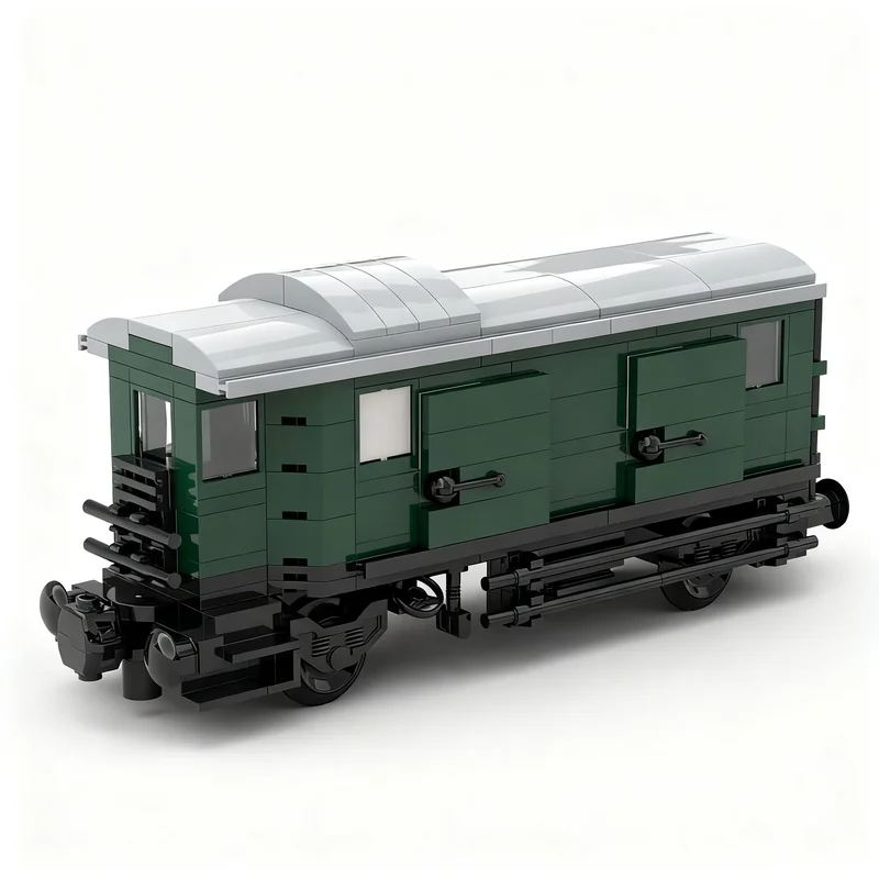 

270PCS MOC City Universal Passenger Wagon Baggage Train Model DIY Creative Ideas Technology ChildToy AssemblyPuzzle BirthdayGift