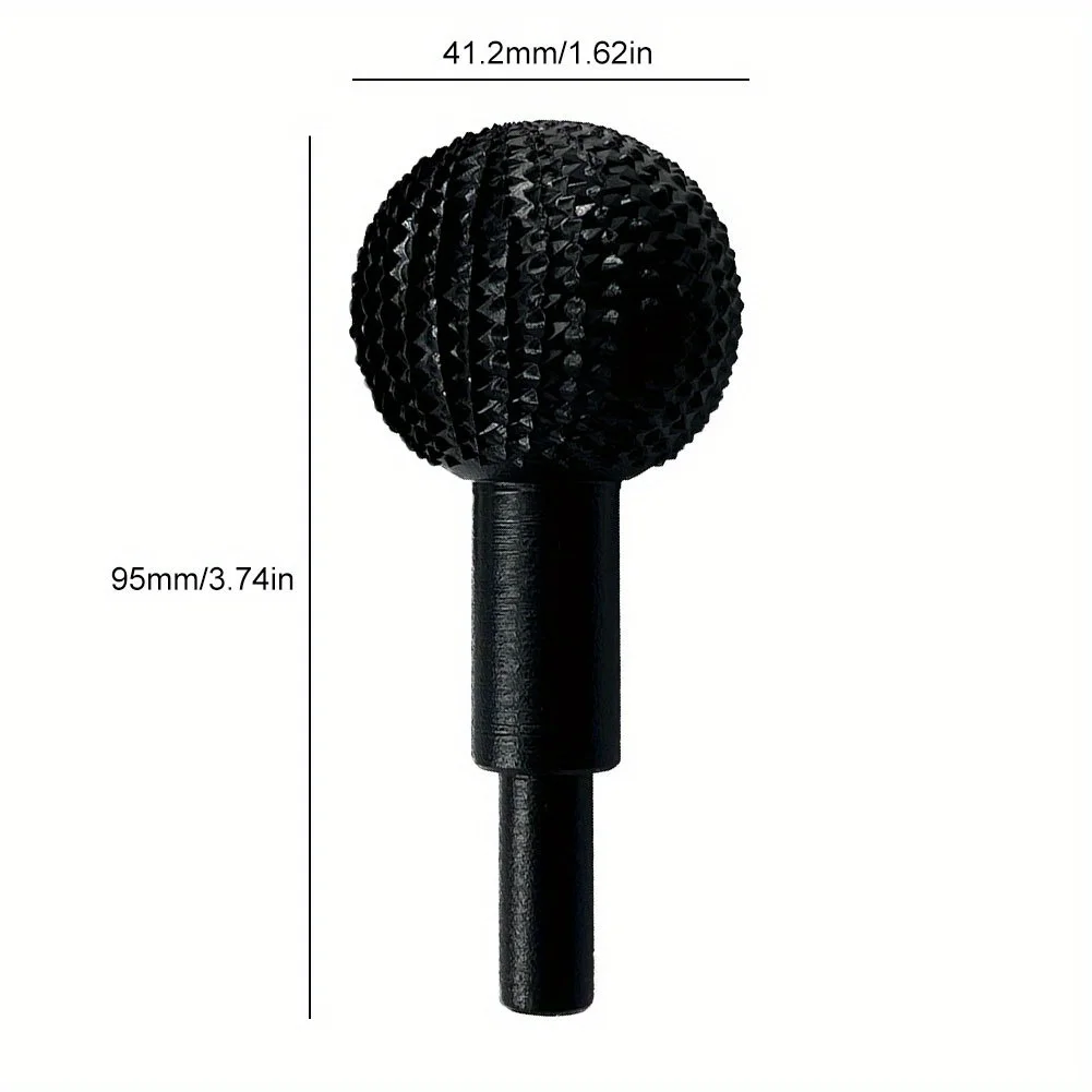 1Pc 41.2mm Carbide Burr Ball Rotary Gouge Grinding Head for Angle Grinder for Wood Carving Grinding Polishing Engraving