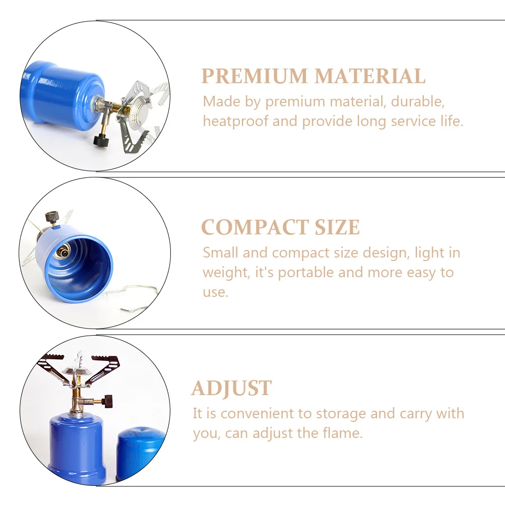 

Portable Coffee Stove Stainless Steel Camping Hiking Travel Compact Durable Heatproof Outdoor Stove Gas Tank Cook Accessory