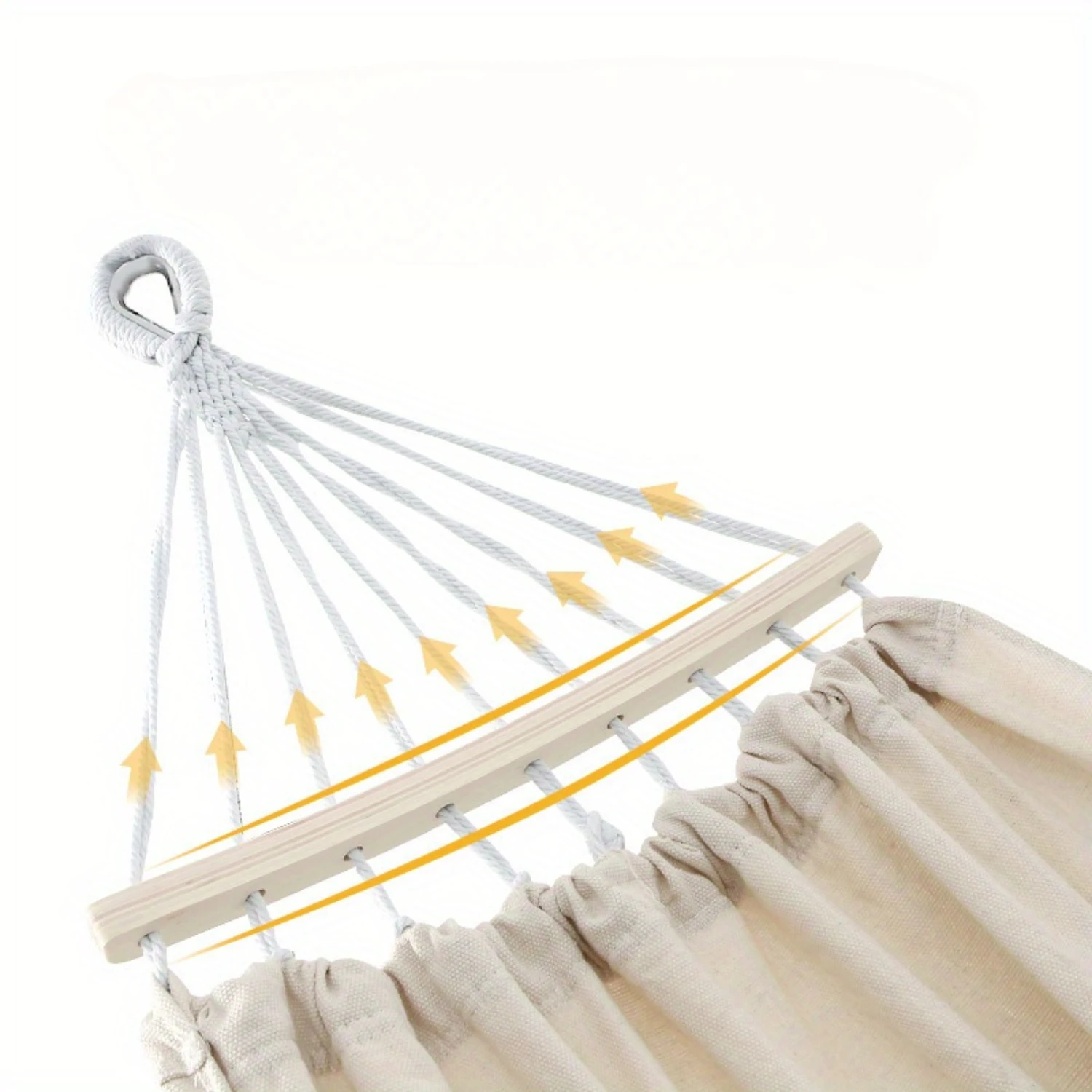 Outdoor Hanging Bed Swing Hammock for Summer Camping - Anti Rollover Design, Ideal for Household Indoor and Outdoor Use, Single