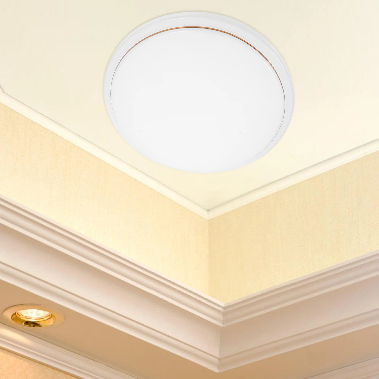 Paralume da soffitto Eleganti lampade per sala da pranzo Luci con piastra di copertura a globo per corridoio in PVC da incasso