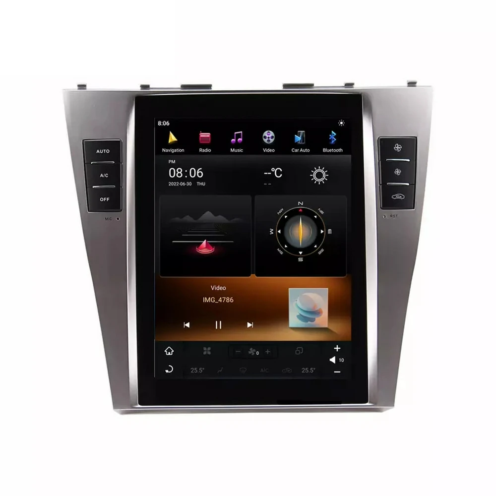 Applicable to 2008 Toyota Camry Tesla Vertical Android HD Screen Carplay Connected Android AUTO