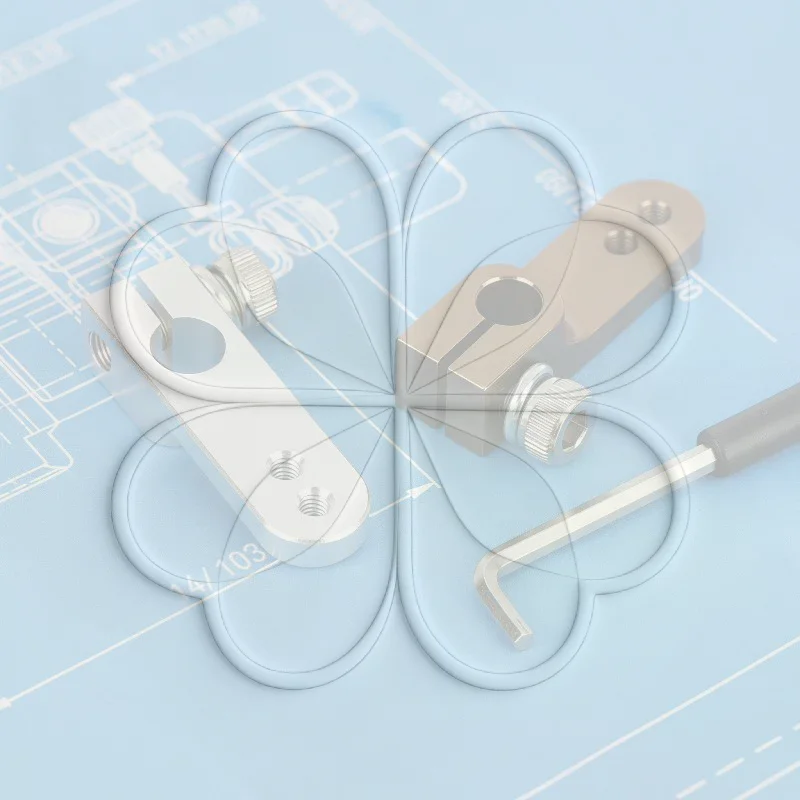 4mm/4.76mm CNC Aluminum Servo Horn Lightweight Clamping Type Steering Arm for RC Drone Carburetor Parts