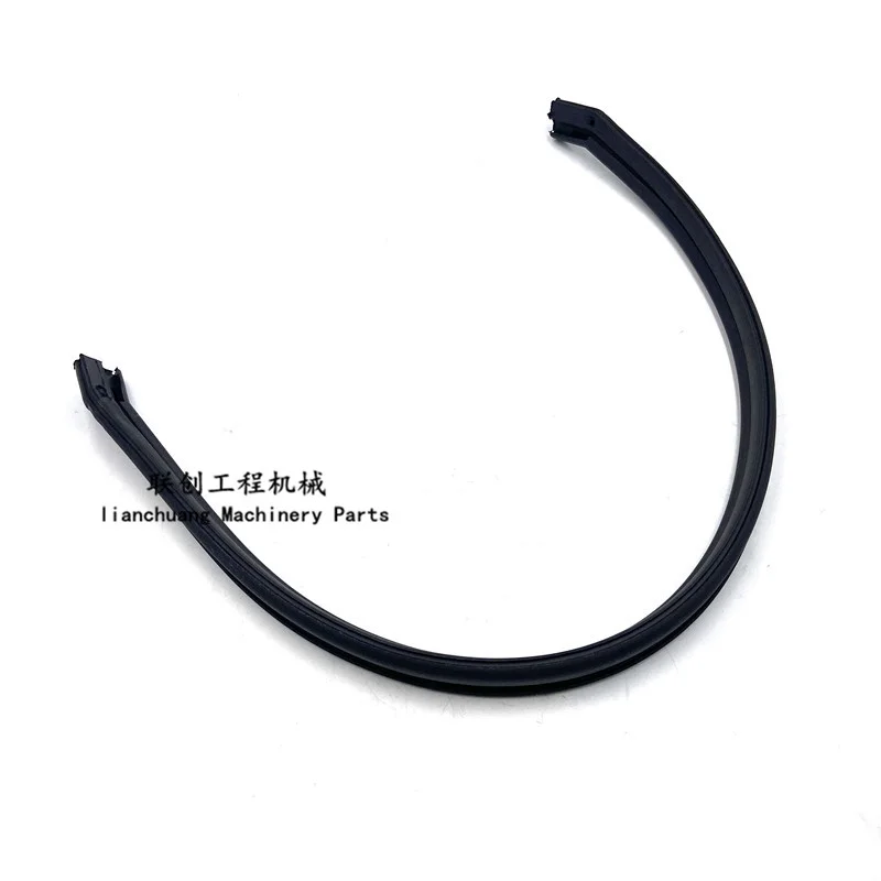 For Komatsu PC200/210/220/270/300/360-7 Front windscreen lower gear glass Middle adhesive strip Excavator accessories