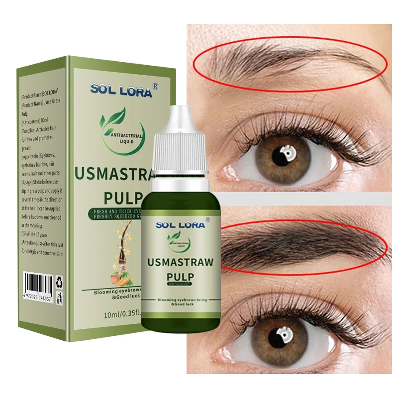 10ml Fast Eyebrow Growth Serum Eyelash Hair Growth Anti Hairs Loss Prevent Baldness Fuller Thicker Lengthening Eyebrow Makeup