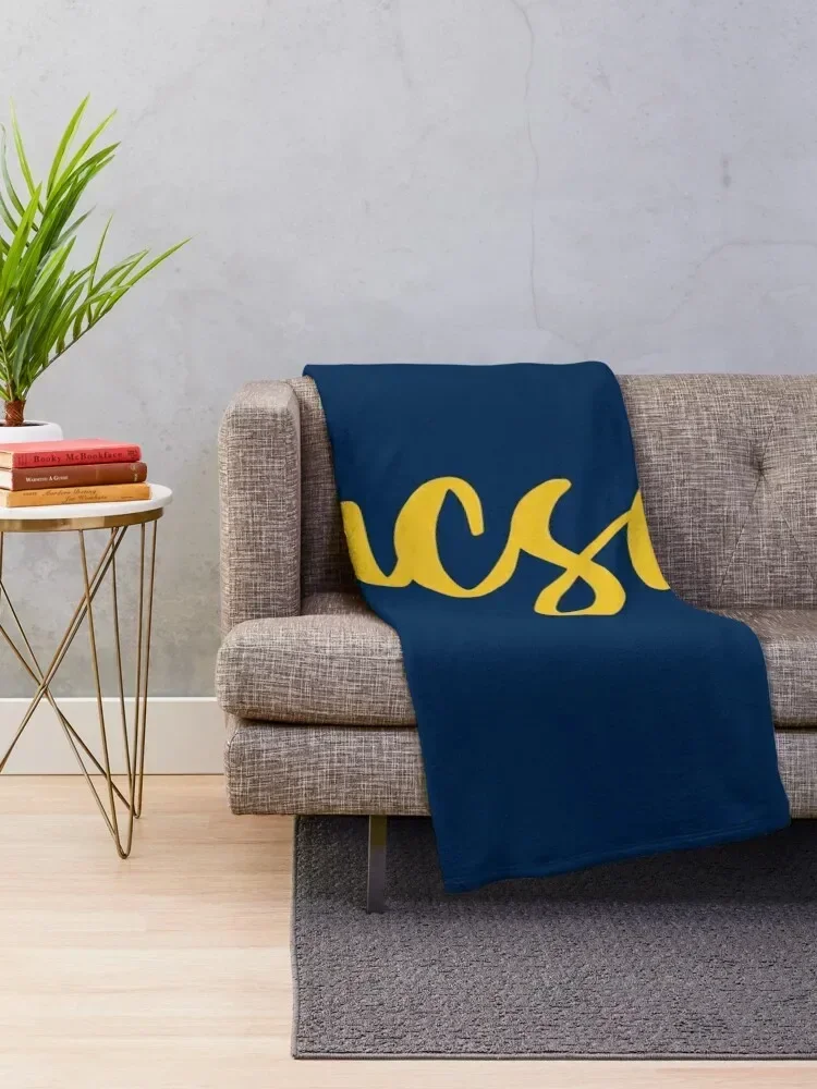 Cursive Go Tritons! Throw Blanket Summer Personalized Gift Heavy blankets ands Blankets