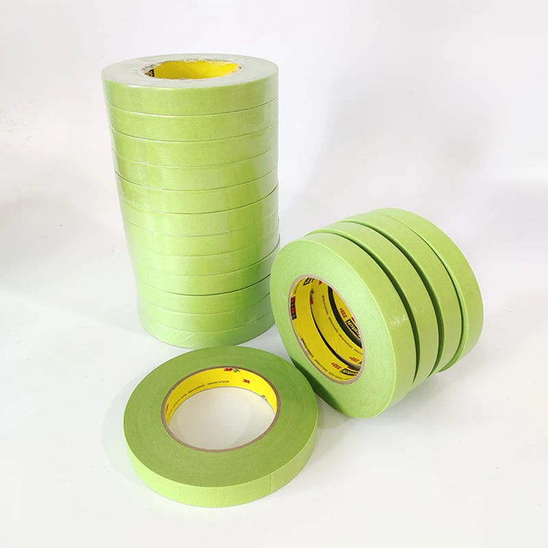 3M233+ Masking Tape Paint Spray Paint To Cover High Temperature Without Trace Without Glue 18mm*55m/Roll