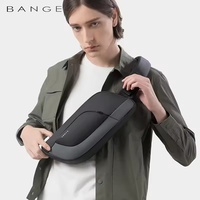 BANGE New Design Multifunction Crossbody Bag Shoulder Messenger Bags Male Waterproof Short Trip Chest Bag Pack for Men Sling Bag