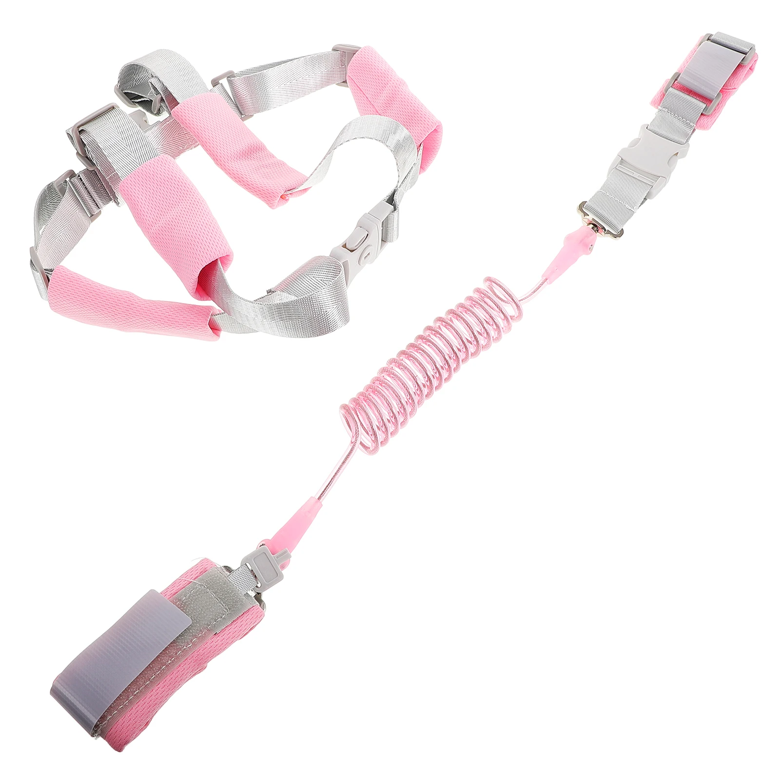 سوار معصم مضاد للفقدان للأطفال الصغار، حزام أمان قابل للتعديل مع حبل زنبركي، حزام مقود للأطفال، آمن للأطفال الصغار