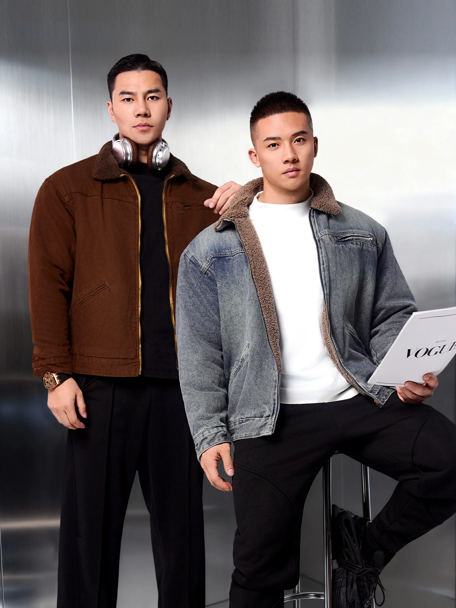 

Мужское хлопковое пальто Thiened Lamb Velvet Fce на подкладке, теплое осенне-зимнее пальто High End Faion Urban Sle Long Sve на молнии