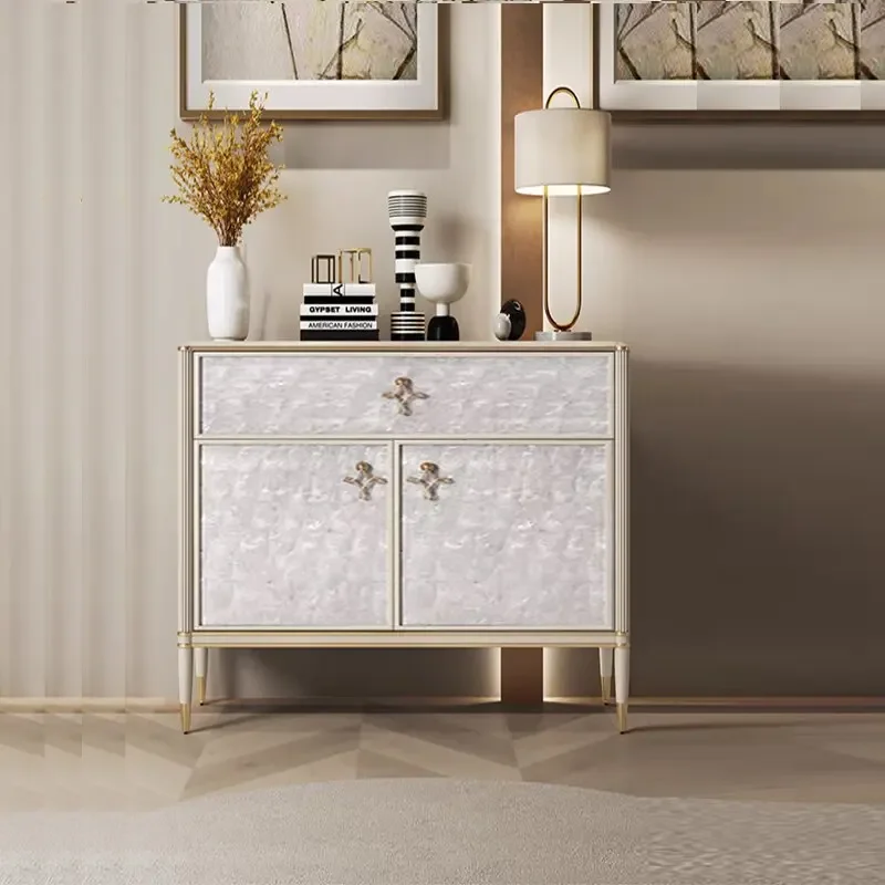 Solid wood entrance hall cabinet, door decoration cabinetTJ