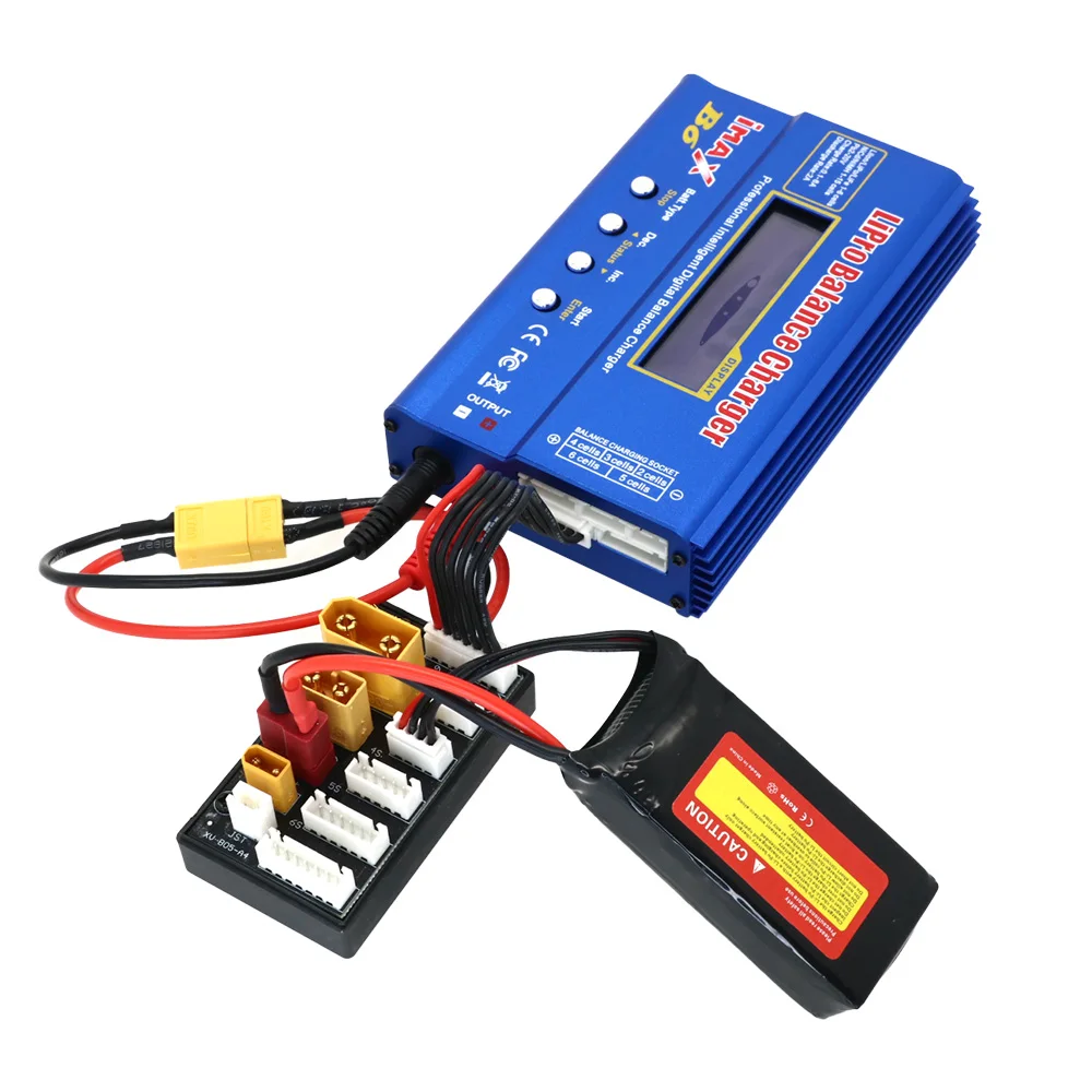 XT30 XT60 XT90 JST T Connector Lipo Battery Charger Board 2-6S Charging Board for Imax B6 B6AC IDST Q6 Lite Balance Charger