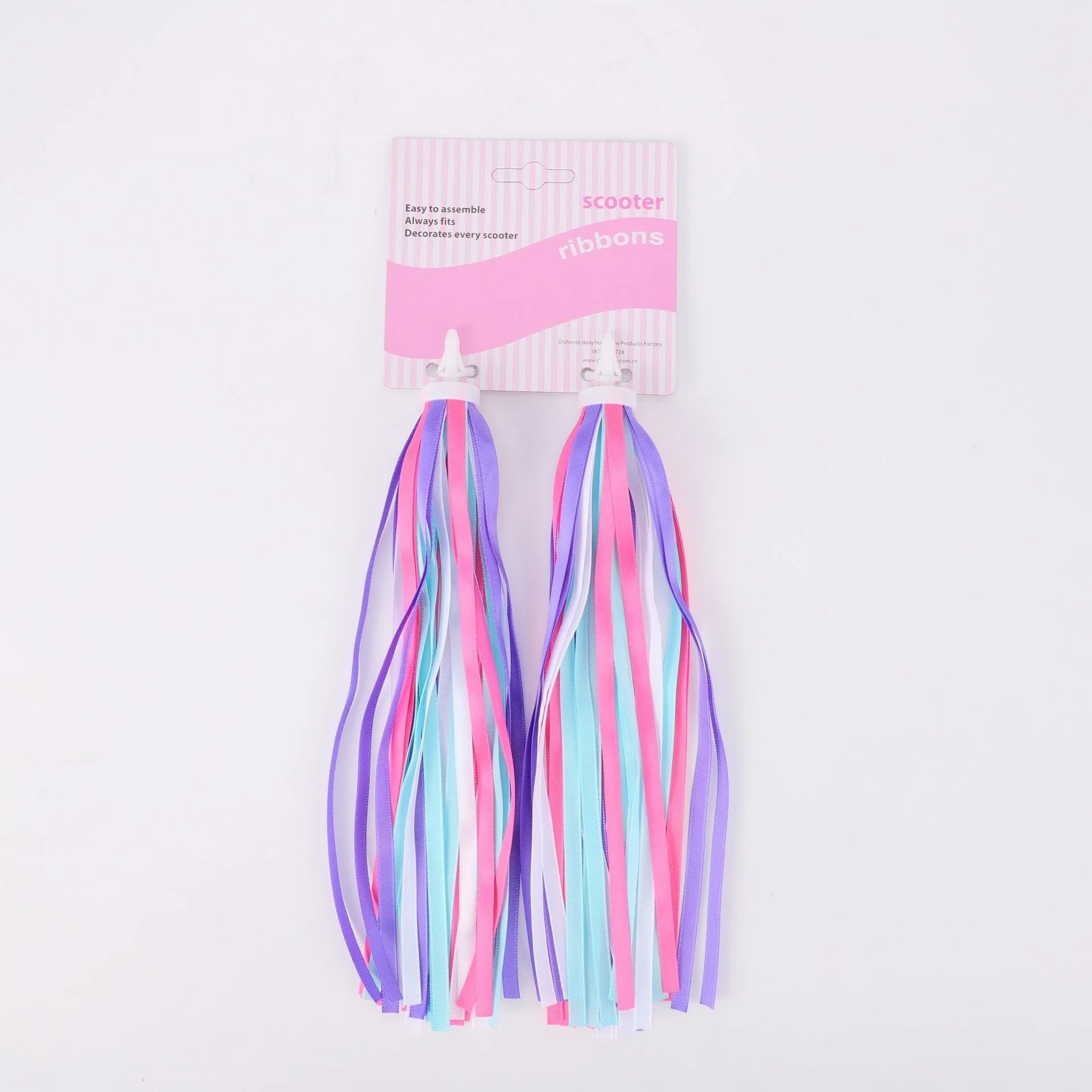 Kinder-Fahrradlenker-Streamer, Kinder-Rollerlenker-Bänder, fließende bunte Quasten-Accessoires für Kinderfahrräder – Detail 13