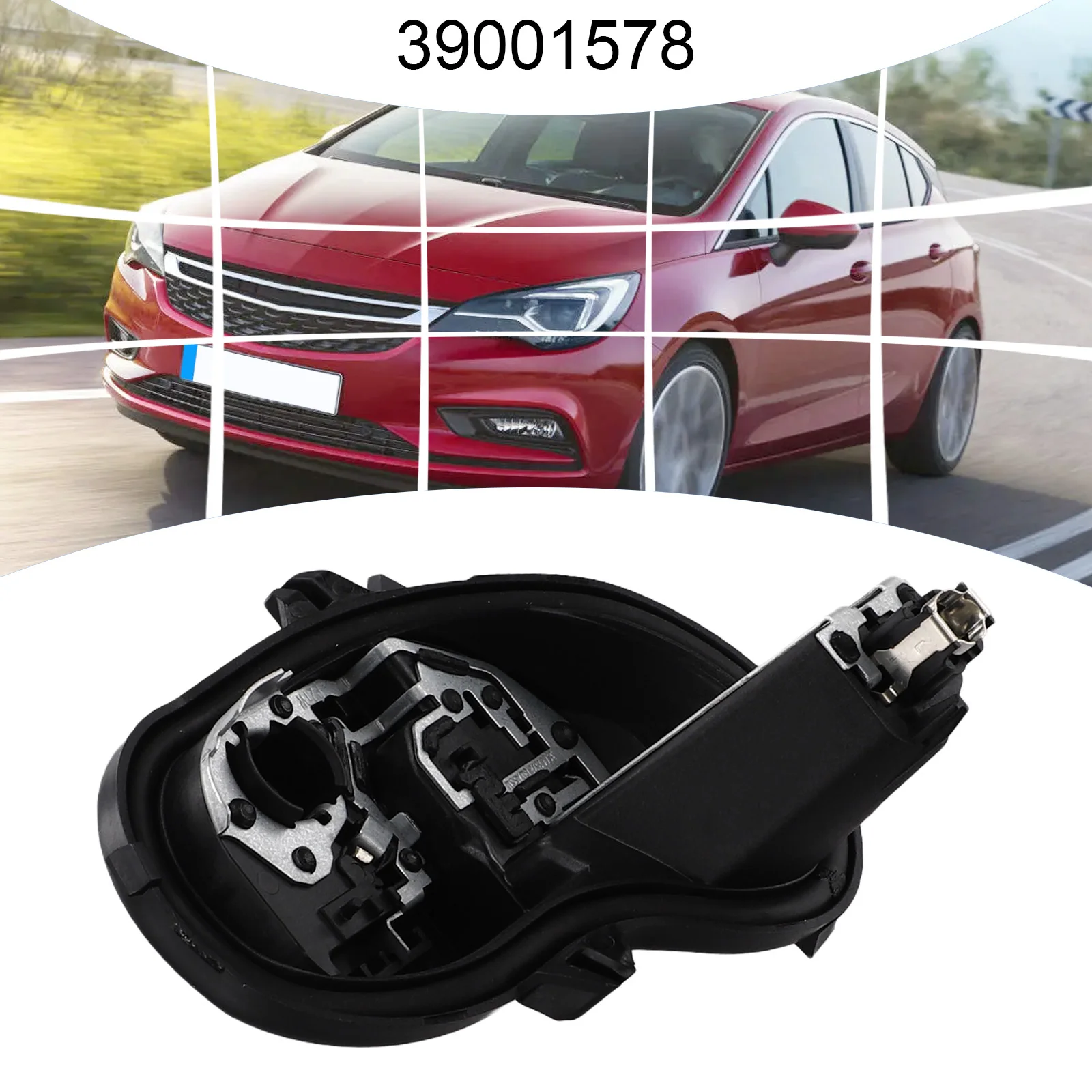 リア右ランプ電球ホルダーボクソール K 39001578 交換部品 OEM 装備 2016+ ABS 素材抗変形