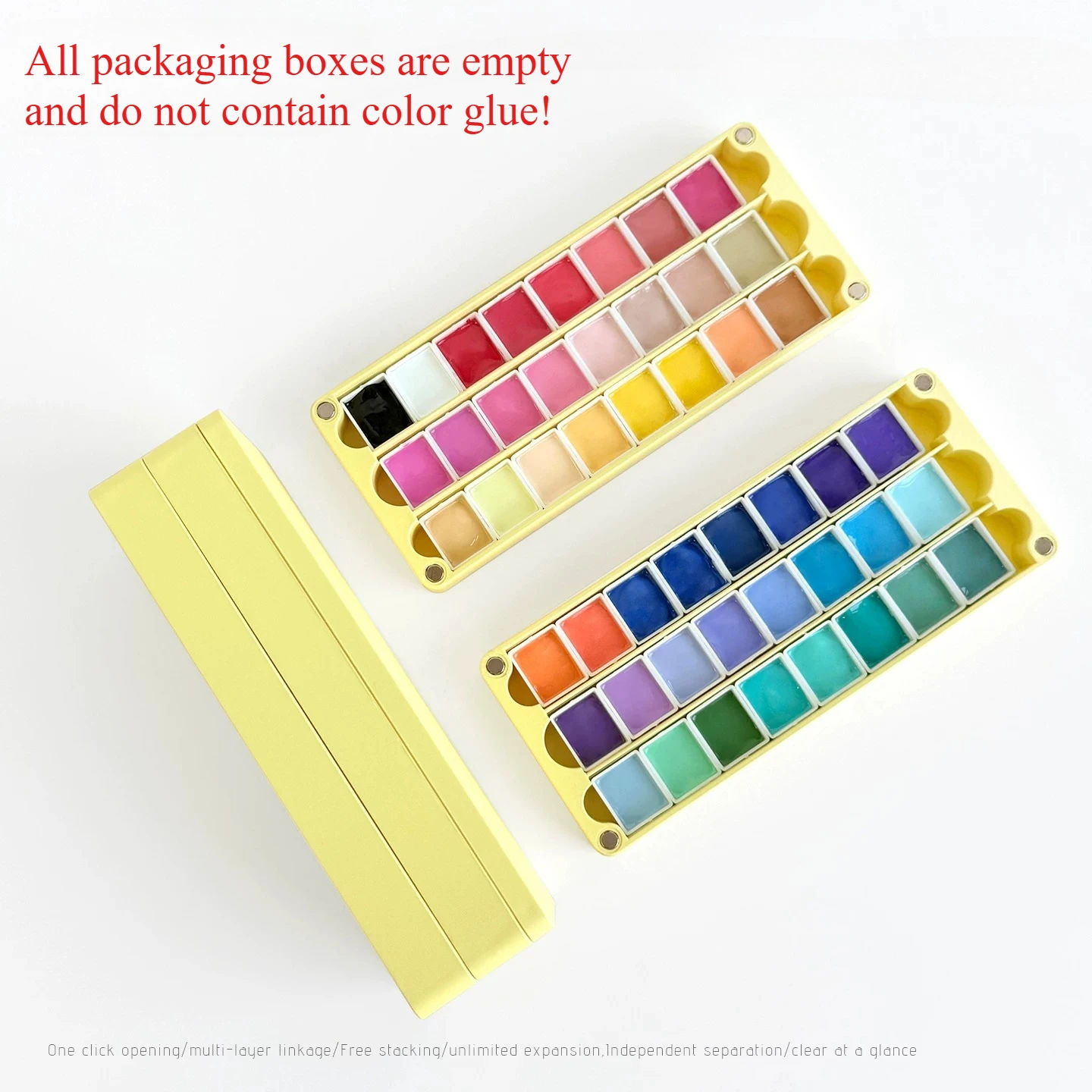 24/48/72/96 Grids Empty Magnetic Packaging Box For Nail Manicure DIY Fast Painting Gel Solid UV Varnishes Ombre Gel Nail Polish