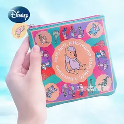 Disney Winnie Bear Cute Zero Wallet Luxury Brand Women's Zero Wallet Large Capacity Storage Bag Cartoon Fashion Makeup Bag