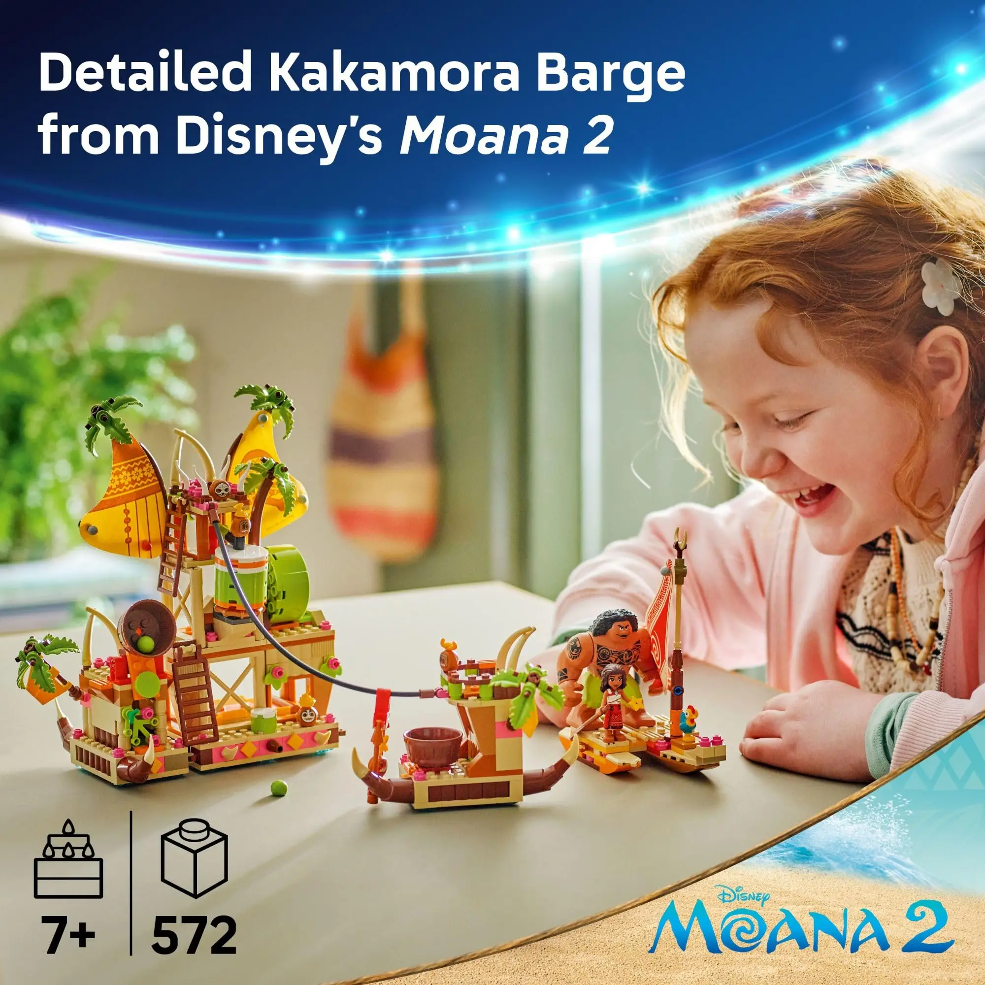 LEGO Disney Moana 2 Kakamora Barge Kids Toy Pretend Play Building