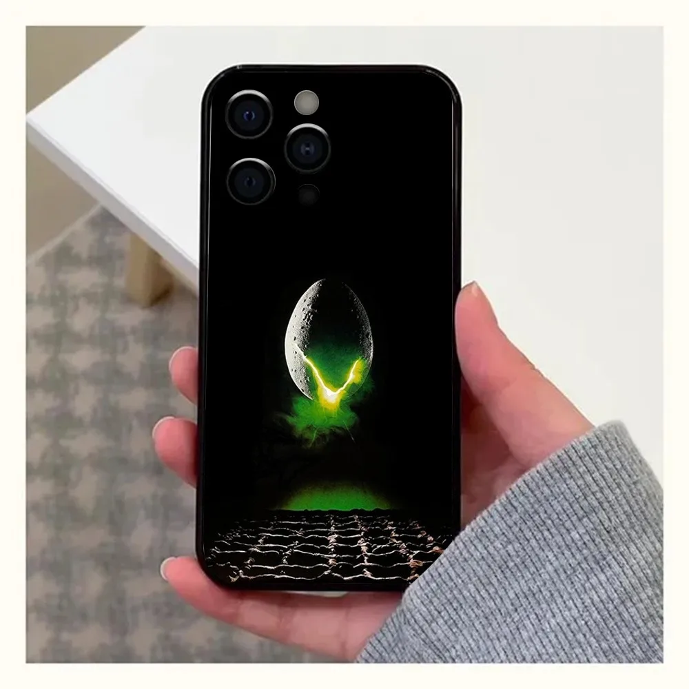 Movie A-Alien Xenomorph Phone Case For Apple iPhone 15,14,13,12,11,Pro,X,XS,Max,XR,Plus,Mini Soft Black Cover