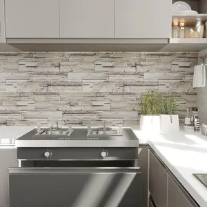 Peel and Stick 3D Tapete für Home Dekoration, synthetischer Ziegel, Vinyl, Selbstadhäsiv, Schlafzimmer, Wohnzimmer, Steinaufkleber 10 Hauptverkäufe WASEL Wallpaper Room - №1