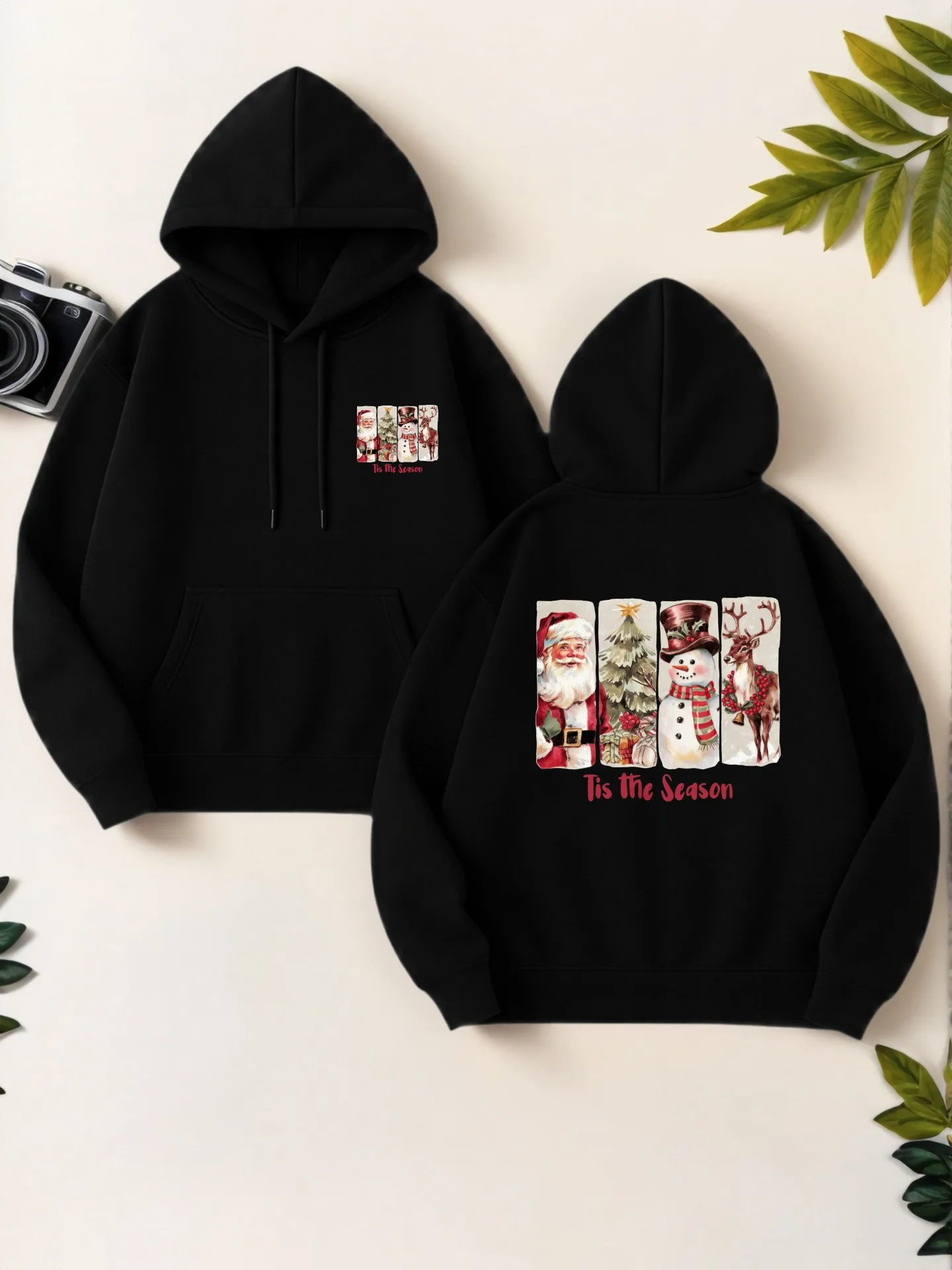 

Graphic Hoodie Women, Christmas - Themed Print, Casual Aesthetic, Fleece, Winter Outfits, For Men Teens College Students
