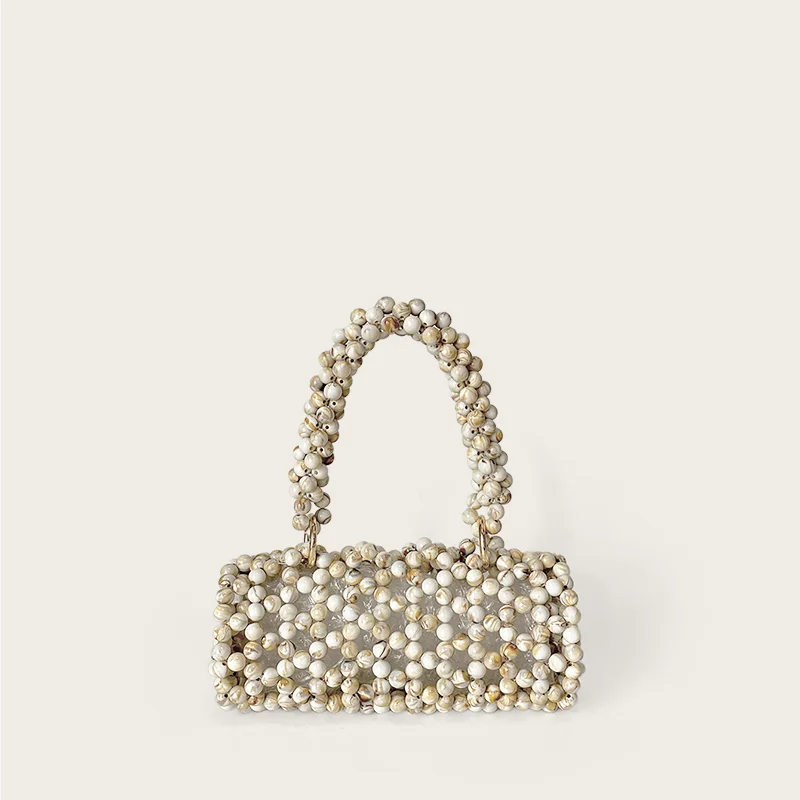 

2024, новинка, коричневый чай, молочный каштан, нежная сумка ручной работы, сумка из бисера, креативный подарок