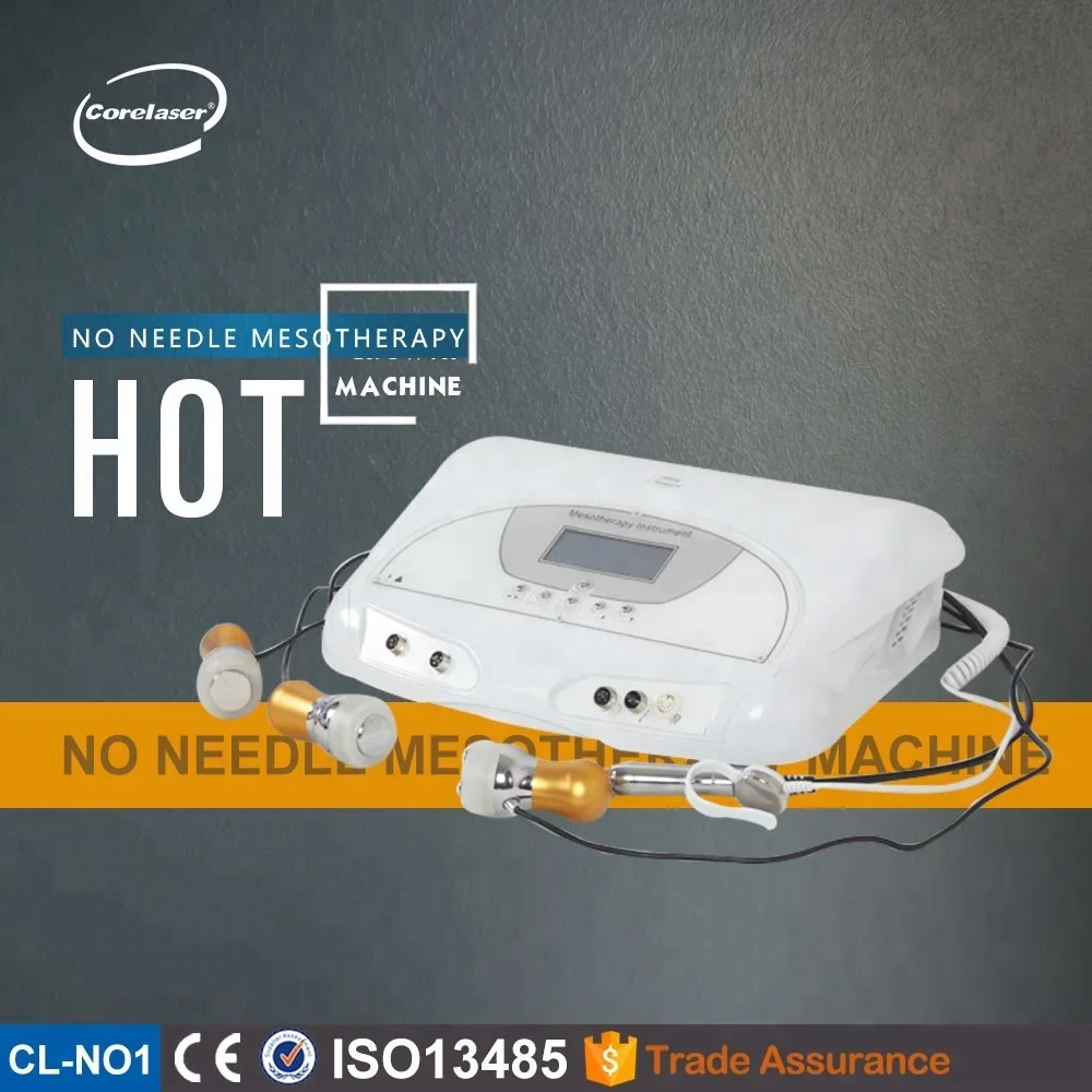 Handheld no needle electroporation mesotherapy beauty equipment / virtual mesotherapy