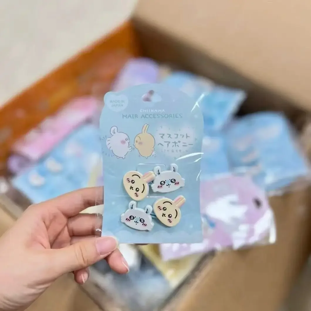 جديد Chiikawa Bb كليب فتاة Kawaii مشبك شعر طالب شريط مطاطي لطيف Usaki Hachiware الكرتون الانفجارات إكسسوارات الشعر