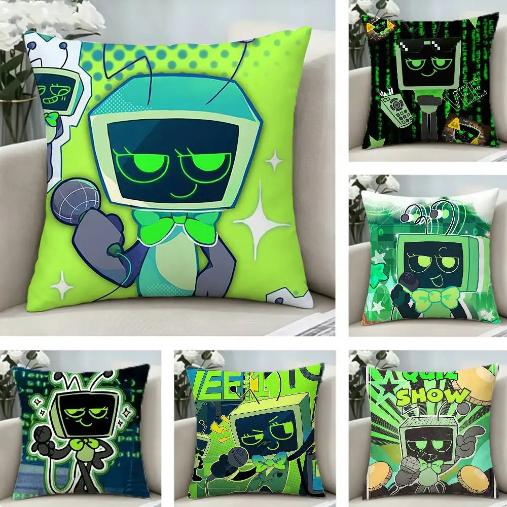Vee D-Dandys World Pillow Case Pattern Printed Pillowcase For Living Room Sofa Cushion Cover