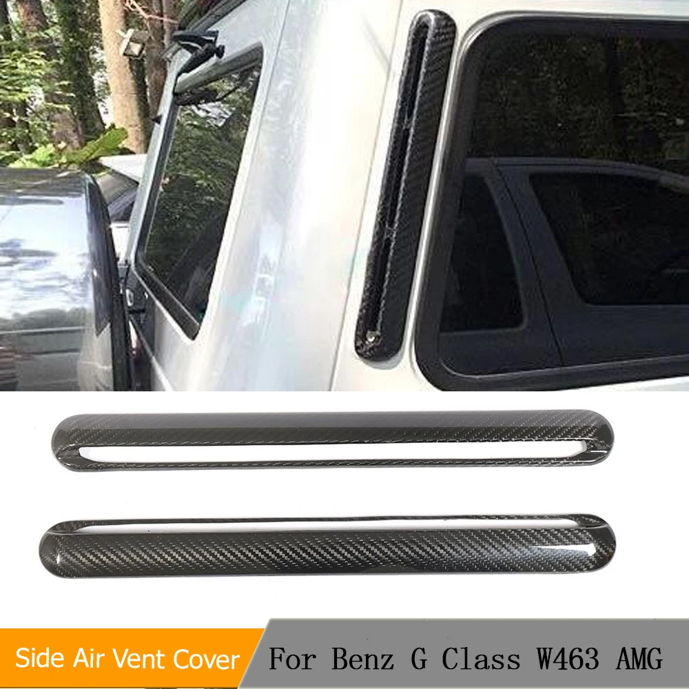 Car Side Window Pillar For Mercedes Benz G Class W463 G500 G55 G65 G63 AMG 2004-2018 C Pillar Air Vent Trim Cover Dry Carbon