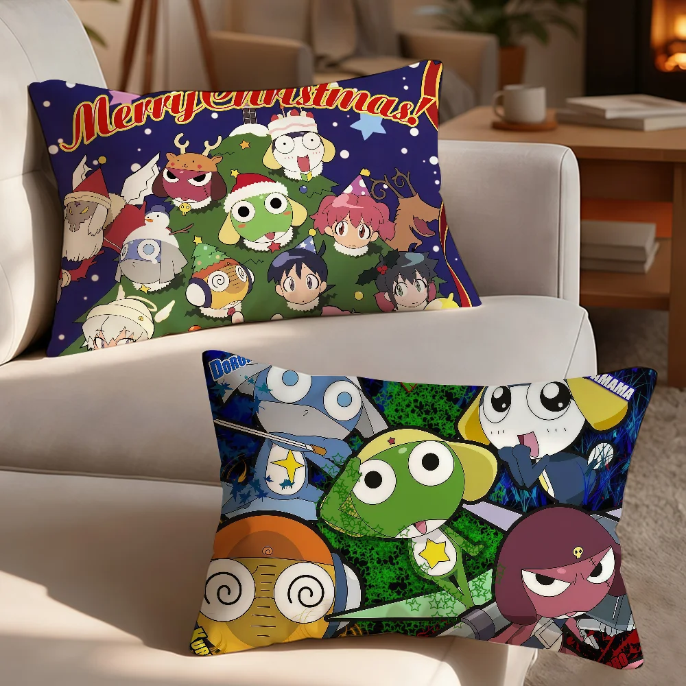 Cartoon Sergeant Frog Pillow Case Cover Suitable For Sofa Bedroom Car Cushion Chair Back Cushion