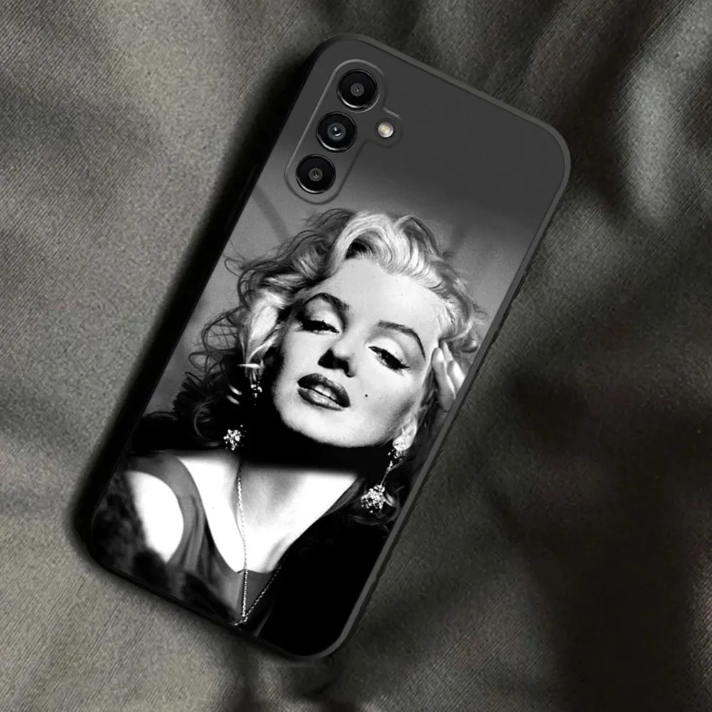 Marilyn Monroe Phone Case For Samsung Galaxy A13,A21s,A22,A31,A32,A52,A53,A71,A80,A91 Soft Black Phone Cover