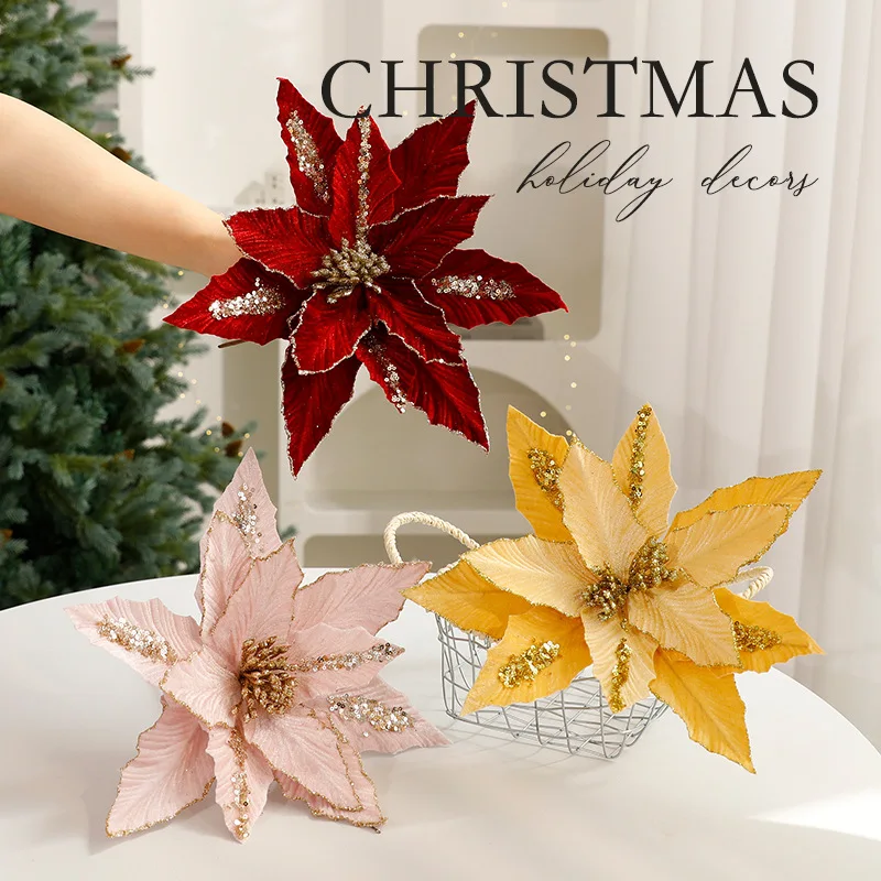 

Christmas Decoration Simulation Christmas Flower Eternal Flower Ornament Flower Arrangement Flower Wreath Christmas Ornament