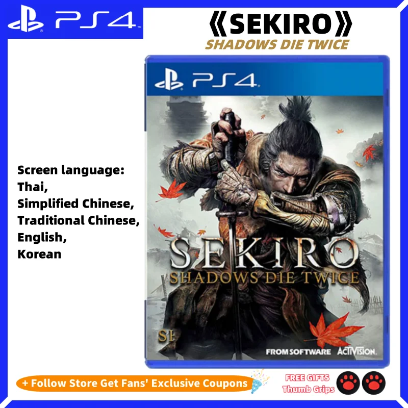 SEKIRO SHADOWS DIE TWICE 소니 PS4 정품 라이선스 신규 게임 CD 플레이스테이션 4 게임 플레이스테이션 4 게임 PS5, PS4 신제품 