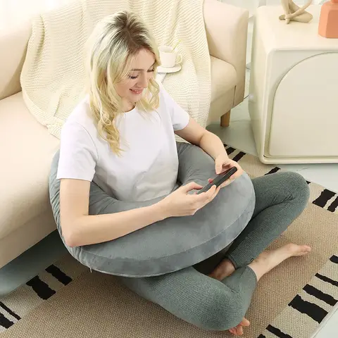 Reading Gaming Pillow Adult Crocheting Pillow to Support Your Arm Portable Desk Soft Skin-Friendly for Watching TV Breastfeeding