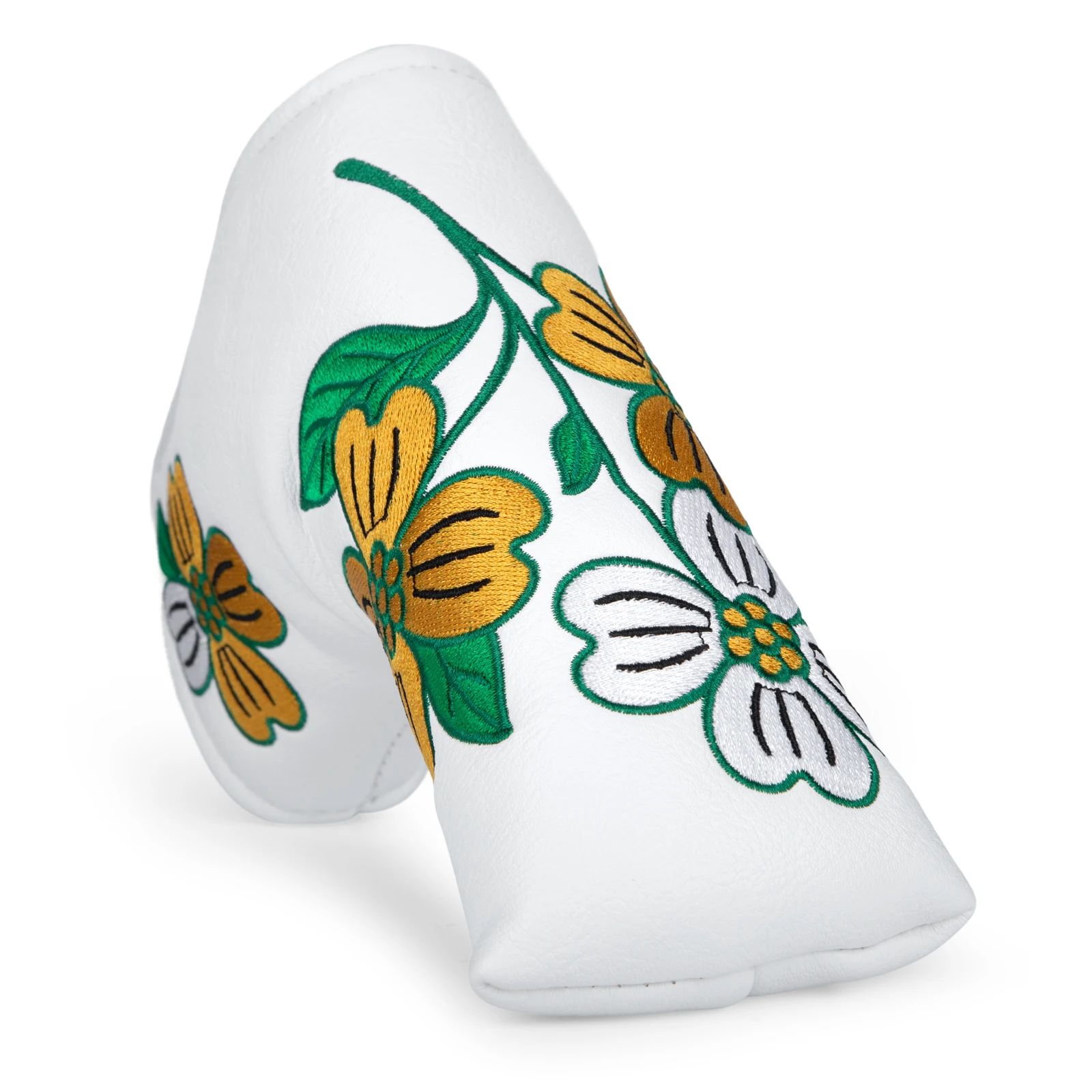 

Чехол для клюшки с лезвием для гольфа, элегантная цветочная вышивка, кожаный чехол для клюшки с лезвием для гольфа премиум-класса, чехлы для головы клюшки, подходят для большинства лезвий