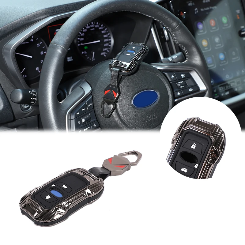 ZincAlloy Key Case Mecha Car Key Fob Cover Keychain Car Supplies For Subaru Forester XV Crosstrek BRZ Outback Legacy 2019-2026
