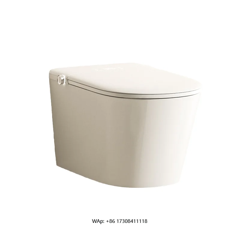 

Advanced Bathroom One Piece Smart Toilet Seat Heating White Siphon P-Trap Drainage Remote Control Watermark Intelligent Bidet