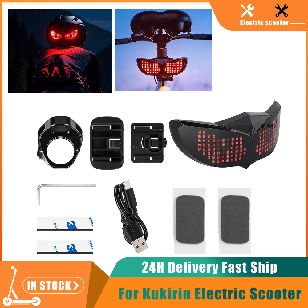 Universelles Smart-LED-Helm-Display-Set für Kukirin G2 G2PRO G2MAX G2 MASTER G3 G4 Rollerhelm-Rucksack-Lichtbildschirm