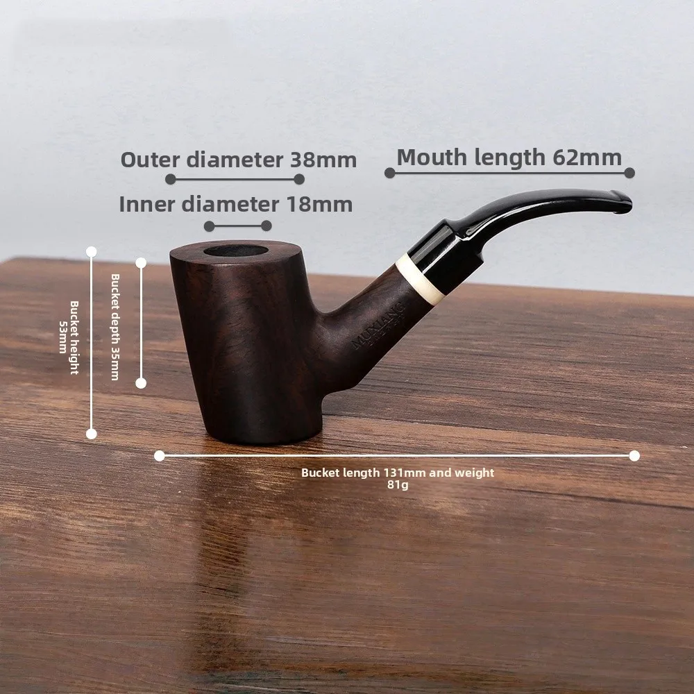 

Vintage Wooden Pipe with Filter Ergonomic Design Non Toxic Gift for Friends and Family