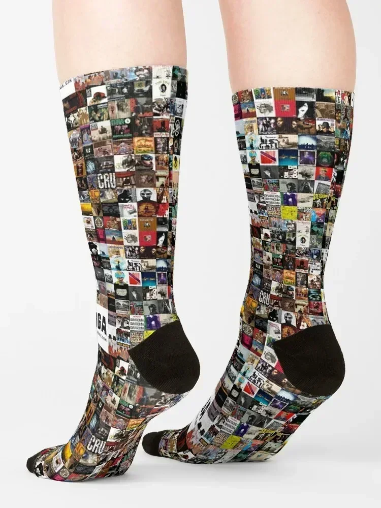 BEST HIP HOP ALBUMS 1980 - 2019 Socks custom sports professional running Children's Run Socks Men Women's
