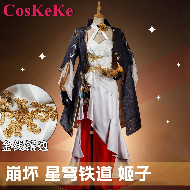 

CosKeKe Himeko Cosplay Anime Game Honkai: Star Rail Costume Nifty Lovely Sweet Uniform Halloween Party Role Play Clothing XS-XXL