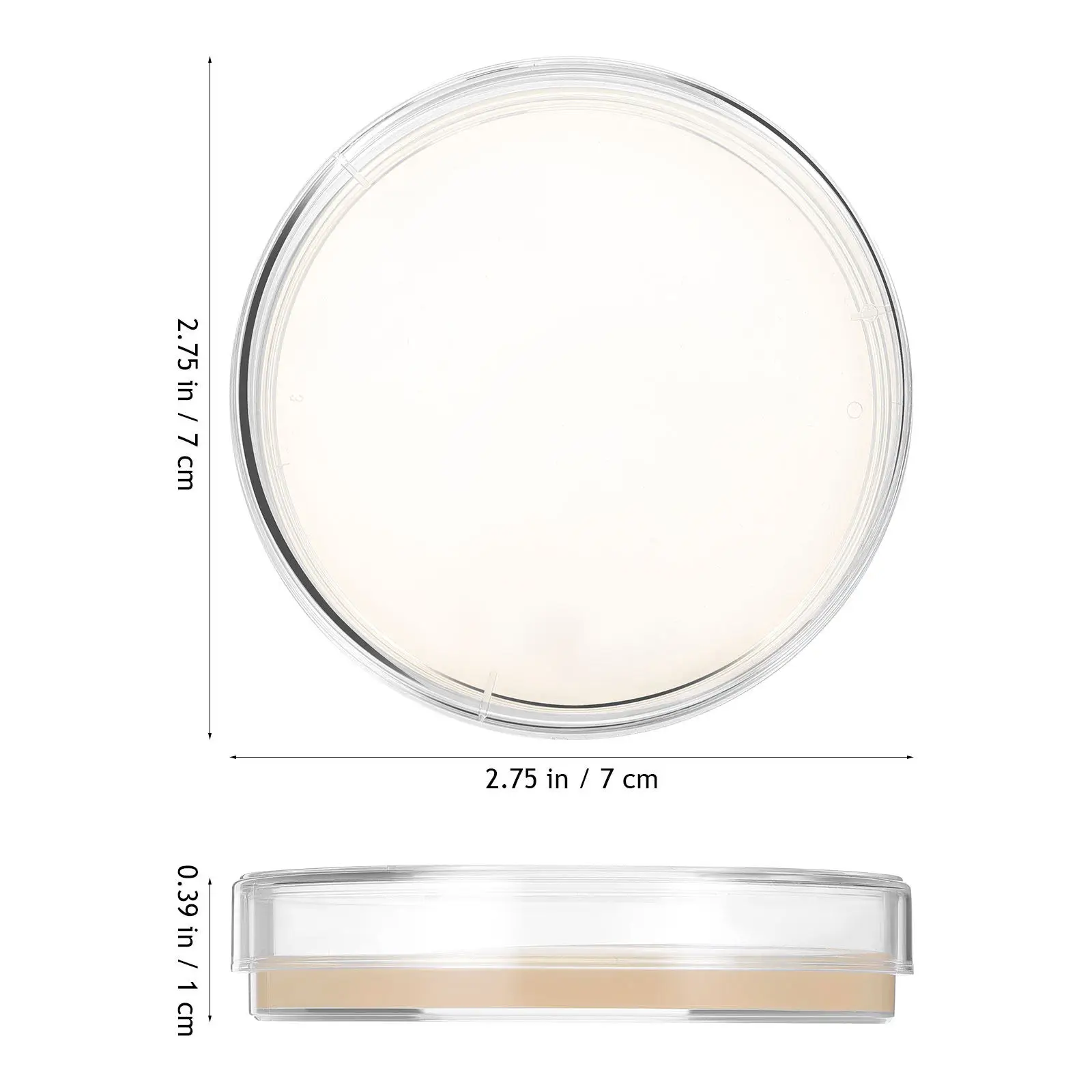 10pcs Nutrient Agar Plates 7Cm Pre-Poured Petri Dishes Science Experiment Supplies Laboratory Equipment Stem Education Tool