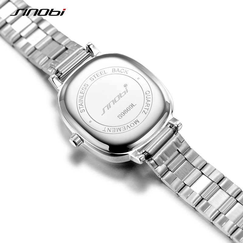 SINOBI Fashion Design Women\'s Watches Elegant Style Woman\'s Quartz Wristwatches Top Luxury Female Gifts Clock  Reloj Para Mujer