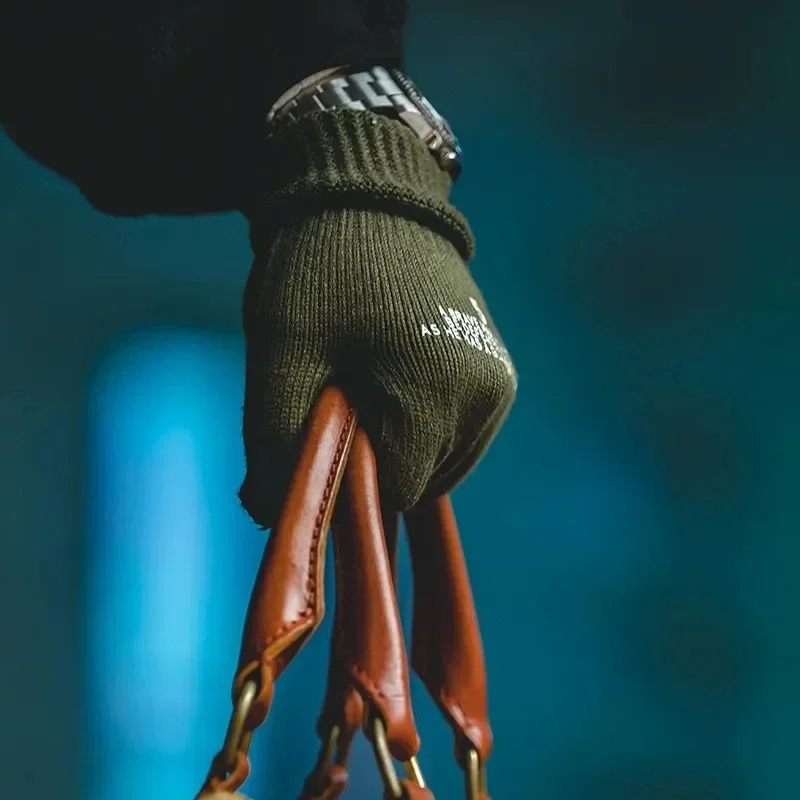 

Maden Vintage Knitted Winter Cycling Tactical Gloves Elegant Touchscreen Print Full-finger Gloves Business Autumn Warm Fashion