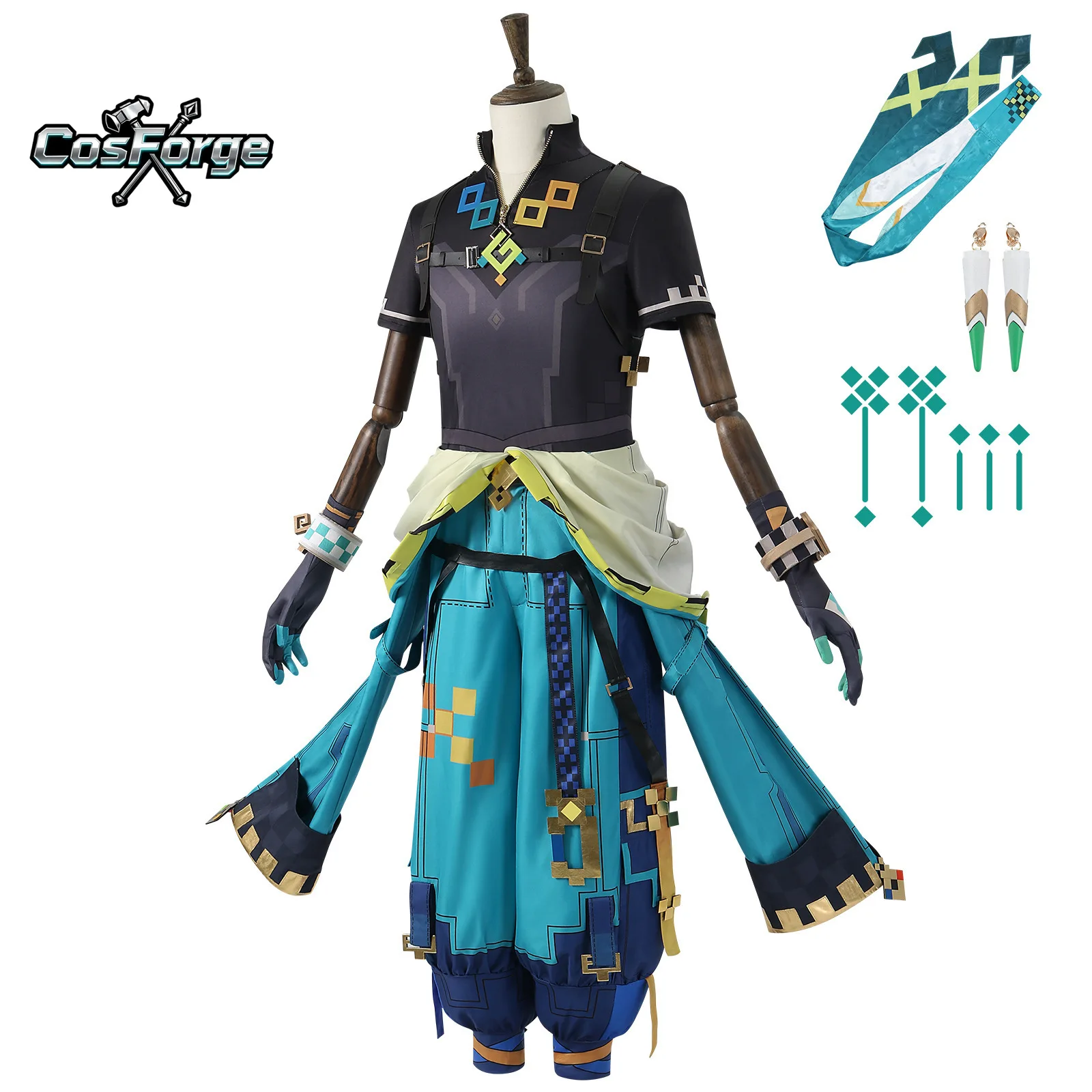 

2026 Genshin Impact Kinich Косплей Костюм для женщин и мужчин Карнавальная форма Хэллоуин Аниме Костюмы для вечеринок Маскарад Взрослые игры