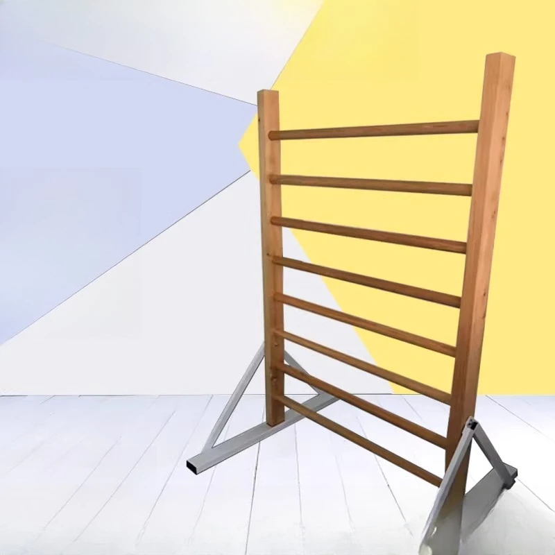 

Mobile Wooden Ribs Indoor Solid Wood Leg Press Adult Children's Rack School Dance Room Facilities Rehabilitation Training