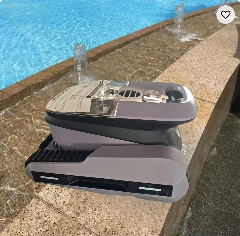 Robot Limpiafondos Inteligente Inalámbrico 2025, Robot Aspirador Automático para Piscinas, Limpiador Manual para Piscinas